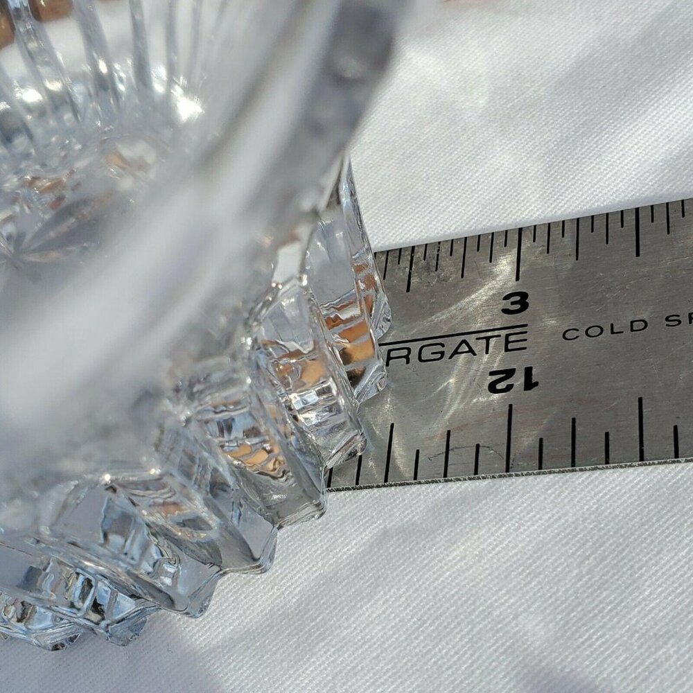 Mikasa Christmas Night Bowl 6" Crystal Celebration star & holiday tree - Picture 5 of 10
